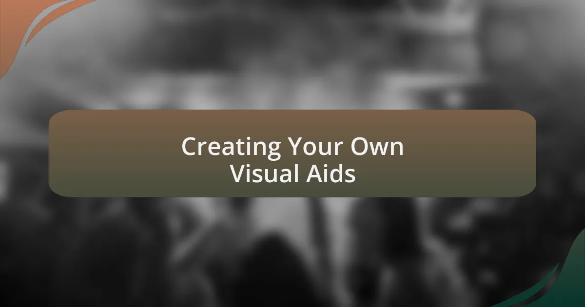 Creating Your Own Visual Aids